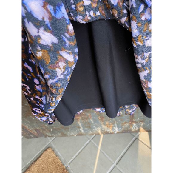 Marie Oliver NWT Vera Pleated Dress, Electric Flurry, Size Small, MSRP $398 - Picture 3 of 16